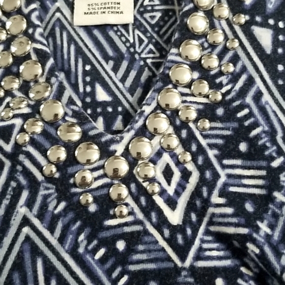 Blue and White Ruby Red Top - Picture 6 of 6